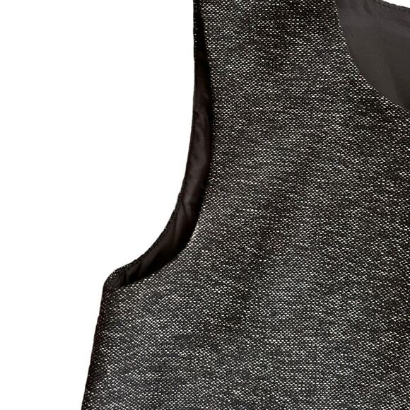 Theory Knit Virgin Wool Blend Charcoal Shift Dress Size 6 - Picture 7 of 9
